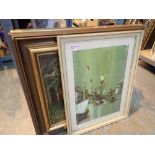 Four framed prints