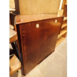 Mahogany bar cupboard with extending top to either side