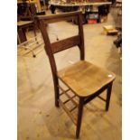 Beech church chair with Bible pocket to back