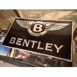 Cast iron Bentley sign L: 30 cm