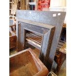 Large cast iron fire surround