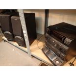 Sony Hi-Fi stack system with CD and tape decks and S.A.