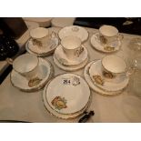 Collection of 1952 Coronation Crown tea set