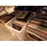 Four boxes of easy listening records