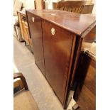 Mahogany bar cupboard with extending top to either side