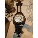 Vintage barometer thermometer