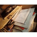 Box of mixed ephemera maps etc