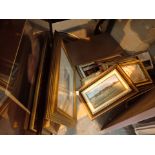 Quantity of framed and glazed prints