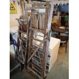 Set of aluminium ladders