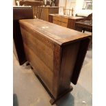 Mid Century oak dropleaf table