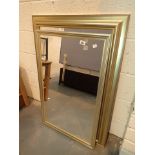 Two large gilt framed mirrors