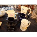 Selection of brewery water jugs including Haig