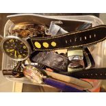 Box of mechanical and quartz wristwatches