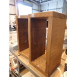 Two thick pine rectangular cases ( suitable as planters )