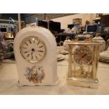 Two quartz movement carriage clocks