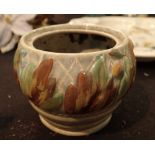 Clarice Cliff small leaf pot base H: 6 cm