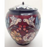 Large Moorcroft lidded ginger jar