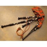 Set of original Scots bagpipes no makers name