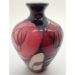 Moorcroft vase in the Bella Houston pattern H: 10 cm