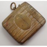 Vintage brass Schweppes vesta case