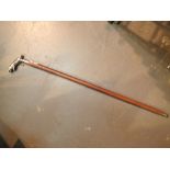 Jaguar handled walking stick