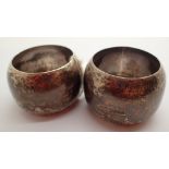 Two silver napkin rings assay Birmingham 74g