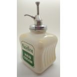 Glass vaseline hair cream dispense H: 20 cm