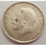 George V 1916 silver half crown