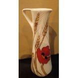 Moorcroft jug in the Harvest Poppy pattern H: 19 cm