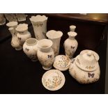 Collection of Aynsley Country Garden ceramics