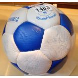 Early Everton autographed football Billy Wright Alan Irvine etc no provenance