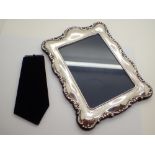 Hallmarked silver photograph frame hallmarked Sheffield H: 20 cm