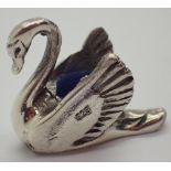 925 silver Swan pin cushion L: 2 cm