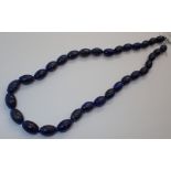TGGC silver lapis lazuli bead necklace ( new with tag )