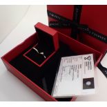 Palladium 950 wedding set 0.34ct diamond solitaire with certificate and diamond band RRP £2800.