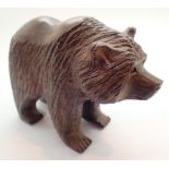 Black Forest carved bear L: 12 cm