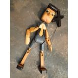 Wooden Pinocchio puppet L: 50 cm