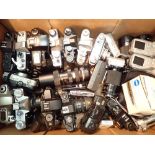 Box of collectable cameras