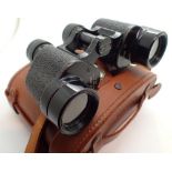 US Army WWII binoculars cased CONDITION REPORT: Both lenses clear and undamaged