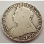 Victorian 1901 silver florin