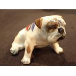 Carlton Ware Bulldog with Union Flag on his back