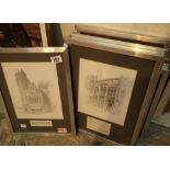 Ten limited edition Geldart prints of Manchester and surrounds nine of which are 161 / 650