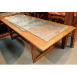 Teak coffee table 106 x 48 cm