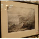 PAUL S RITCHIE limited edition framed etching Stoer Light 20/50 45 x 34 cm