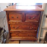 Chest of two short over two long drawers