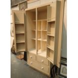 Large MDF painted kitchen larder cupboard 100 x 64 x 226 cm H cost price £1500.