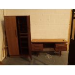 G Plan teak two piece bedroom suite comprising dressing table and wardrobe
