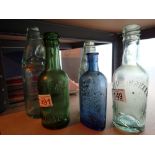 Collection of antique bottles