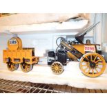 Replica live steam Stephensons rocket with track and original instructions