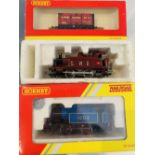 Hornby OO Gauge 2x 0-4-0 Steam Tank Locos & 1x Hornby 2006 Year Wgaon Boxed